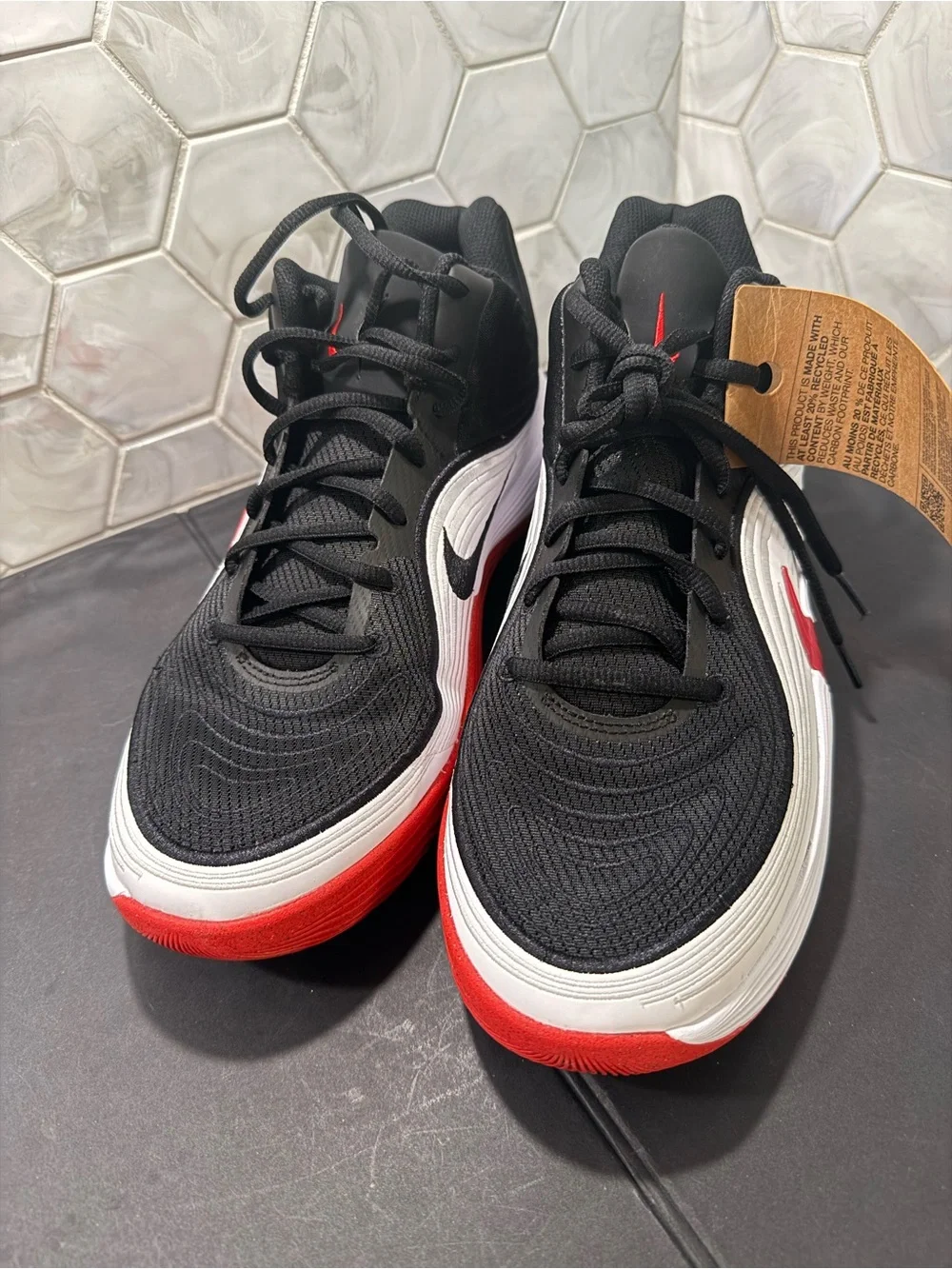 Size 12 - Nike Precision 8 MID Black/White/University Red